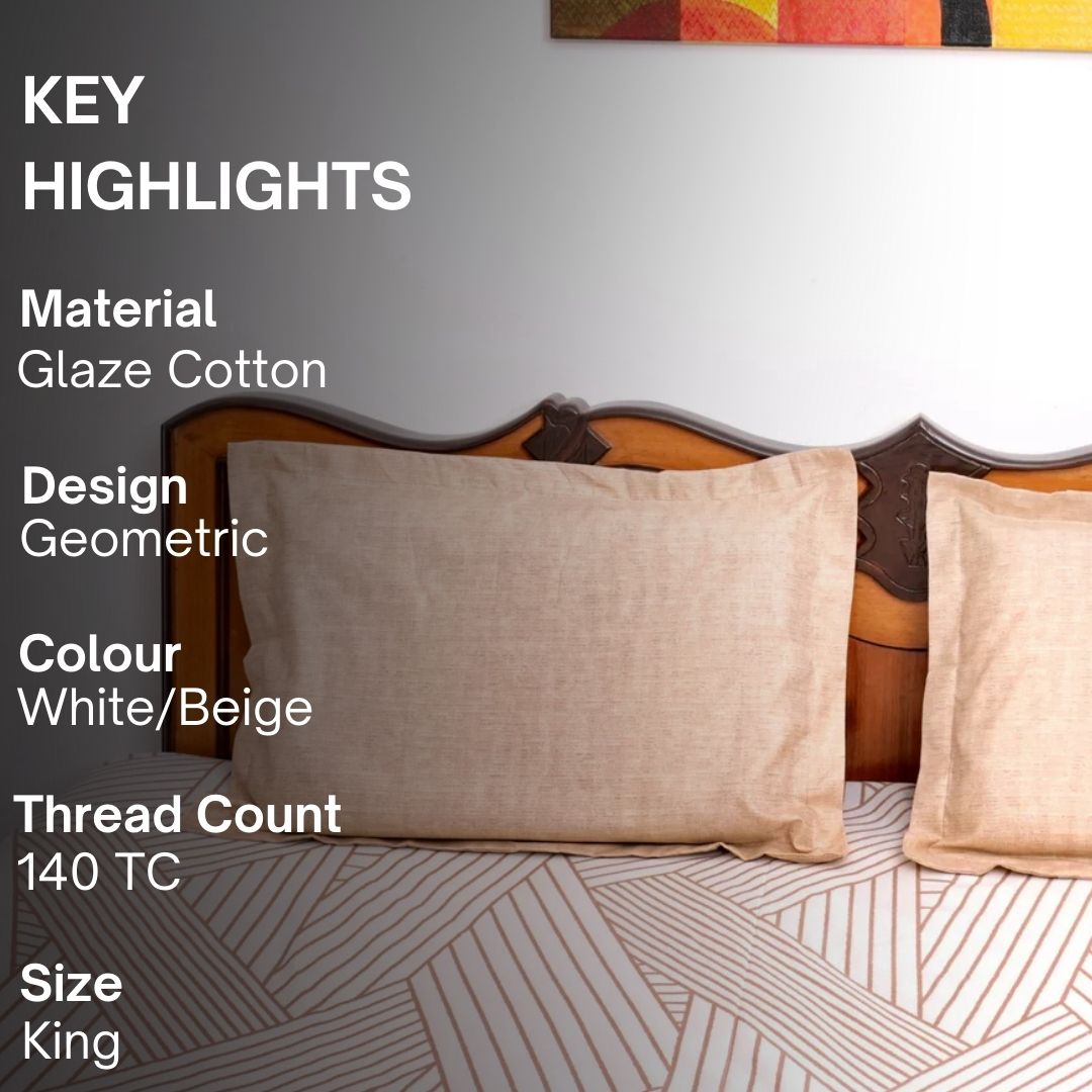 Tangle Bedsheet Set King Size, 108" x 108" - Coral Slub - 