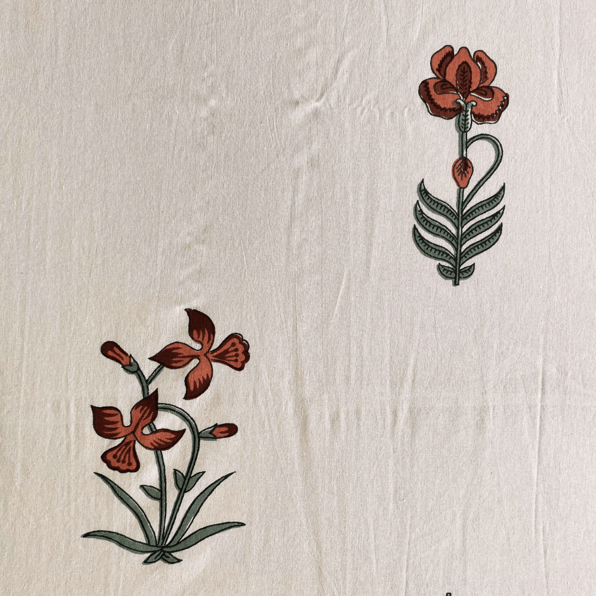 Tarak Bedsheet Set 100% Cotton, King Size, 100" x 108" - Coral Slub - 