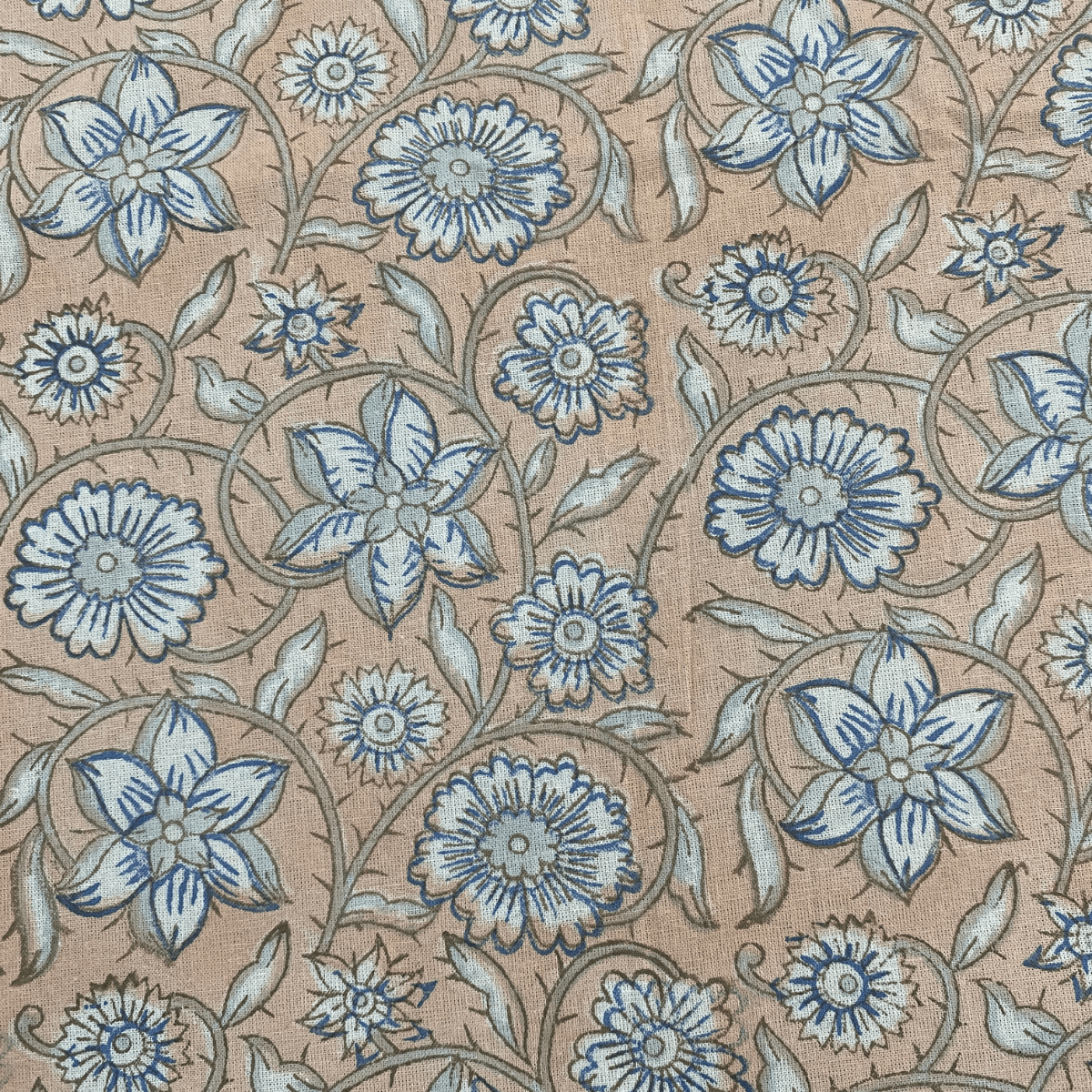 Tropical 6 Seater Dining Table Cover, 100% Cotton, 60" x 90" - Coral Slub - 