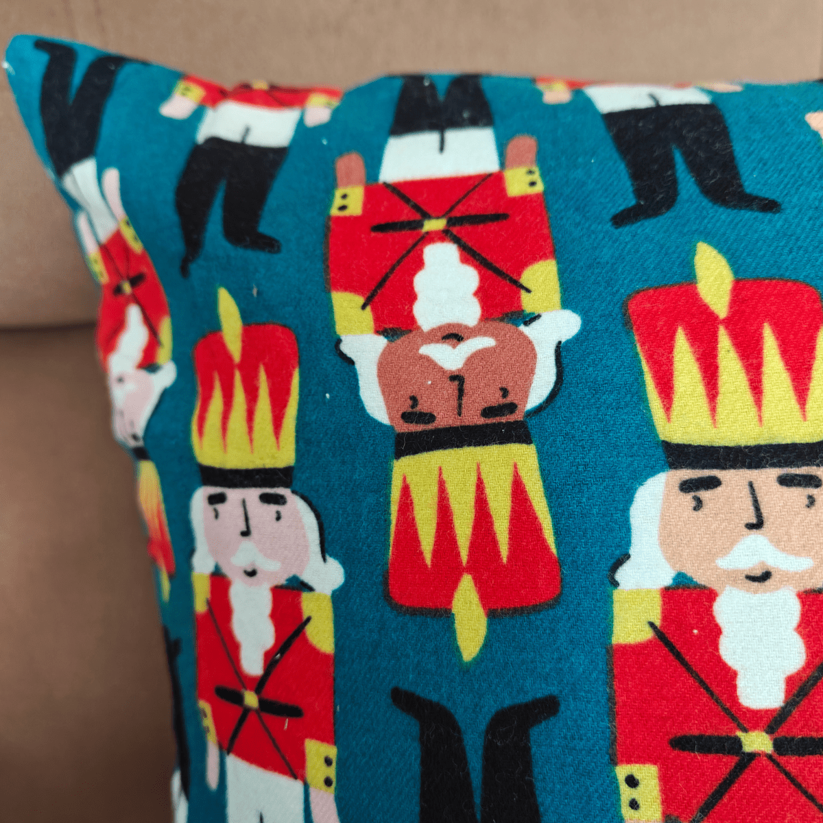 Troupe Cushion Cover, 16” x 16”, Pack of 1 - Coral Slub - 