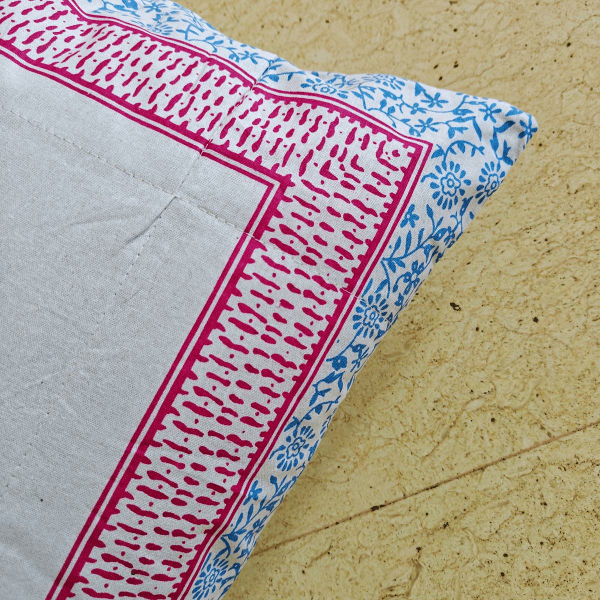 Tvara Cushion Cover Set – 100% Cotton – 16" x 16" (Set of 5) - Coral Slub - 