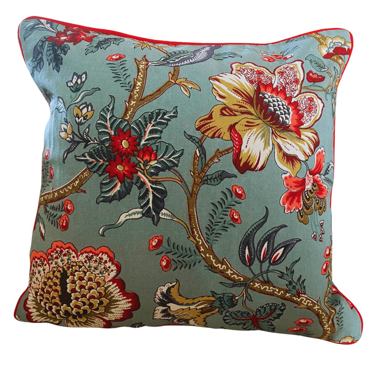 Twilight Printed Cushion Covers, 16" x 16", Pack of 5 - Coral Slub - 