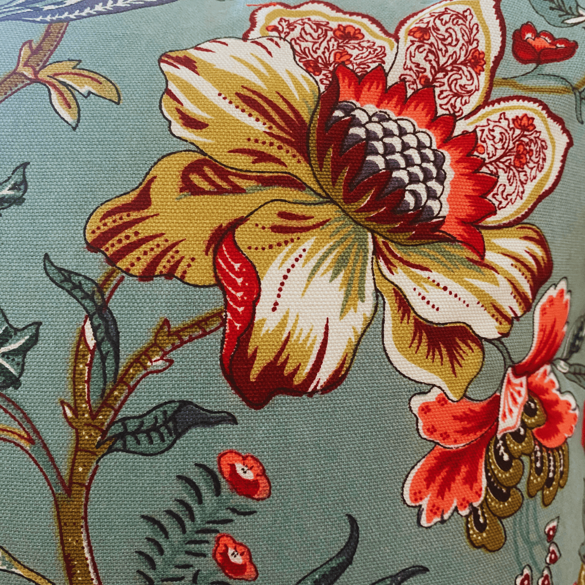 Twilight Printed Cushion Covers, 16" x 16", Pack of 5 - Coral Slub - 