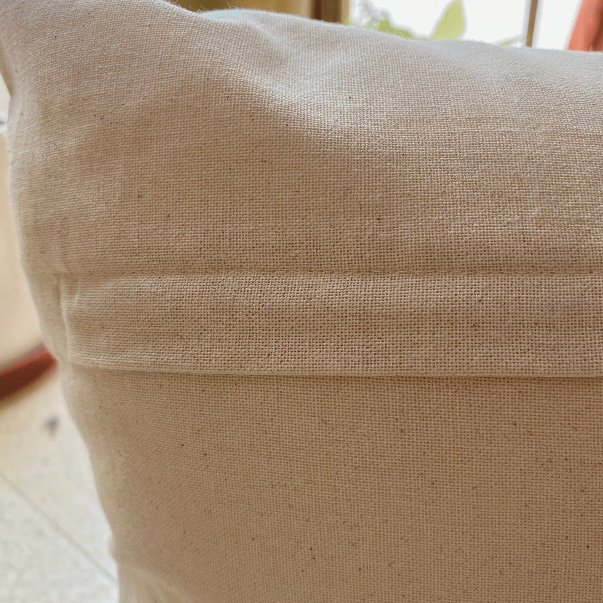 Urban Edge Cushion Covers Stone Beige, 16" x 16", Pack of 2 - Coral Slub - 