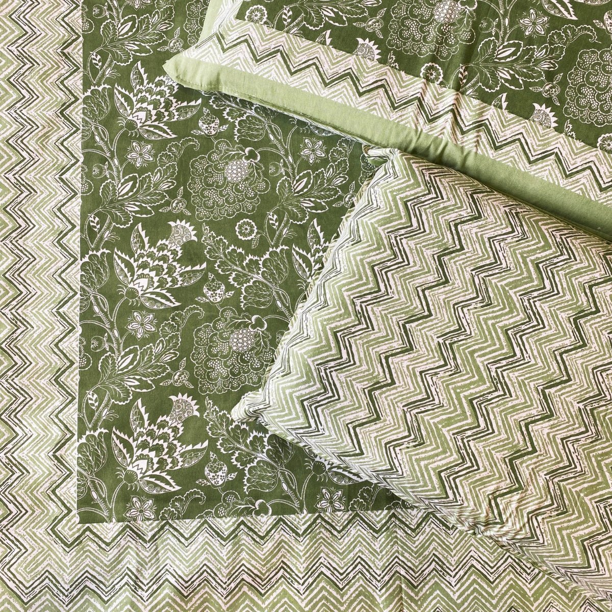 Vanya Bedsheet Set 100% Cotton, King Size, 100" x 108" - Coral Slub - 