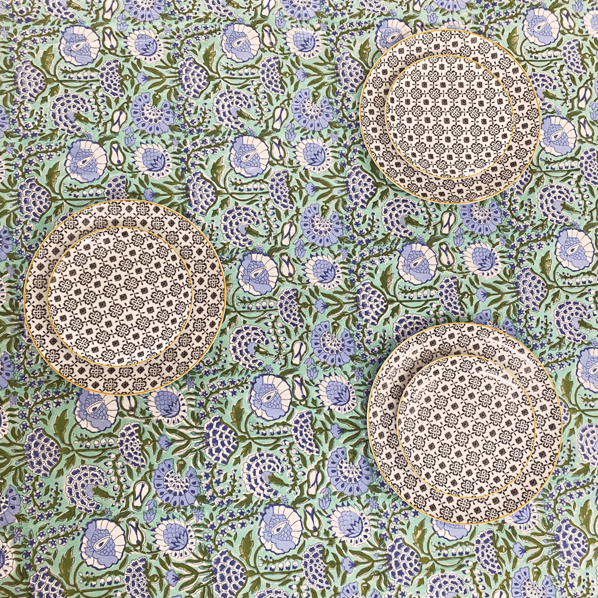 Vasanta 6 Seater Dining Table Cover, 100% Cotton, 60" x 90" - Coral Slub - 