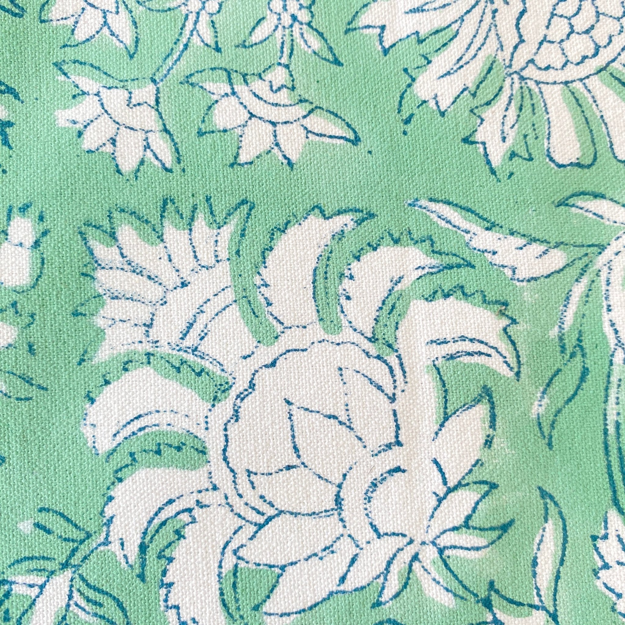 Vasanta Hand Block Print Placemats, 12" x 18", Set of 6 (Copy) - Coral Slub - 