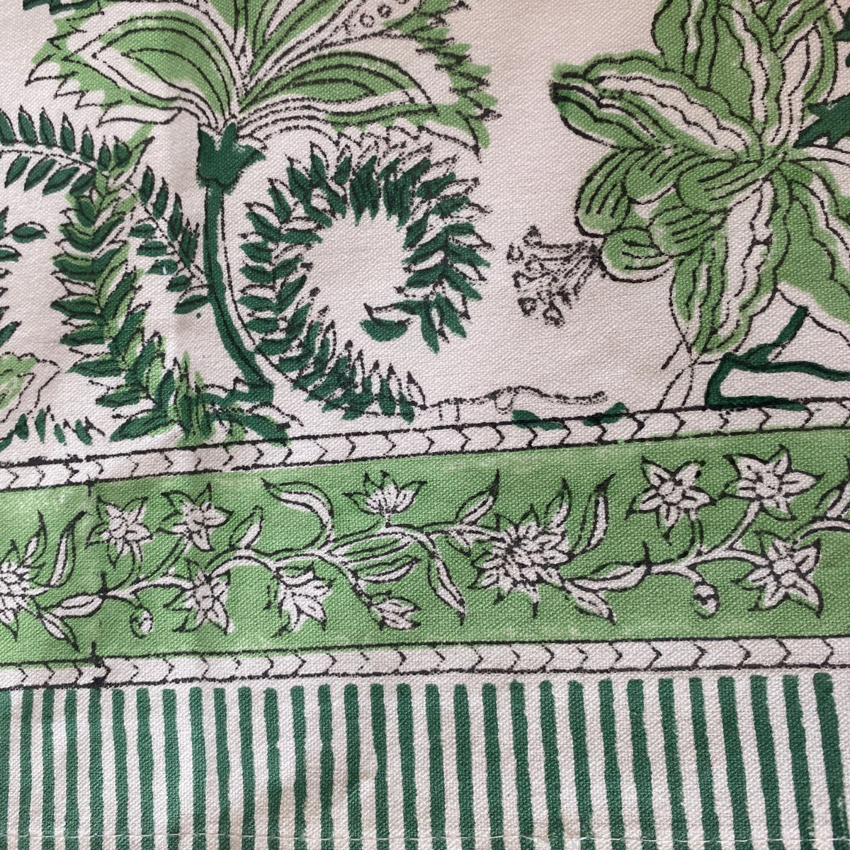 Vatika Table Runner, 100% cotton, 13" x 72" - Coral Slub - 