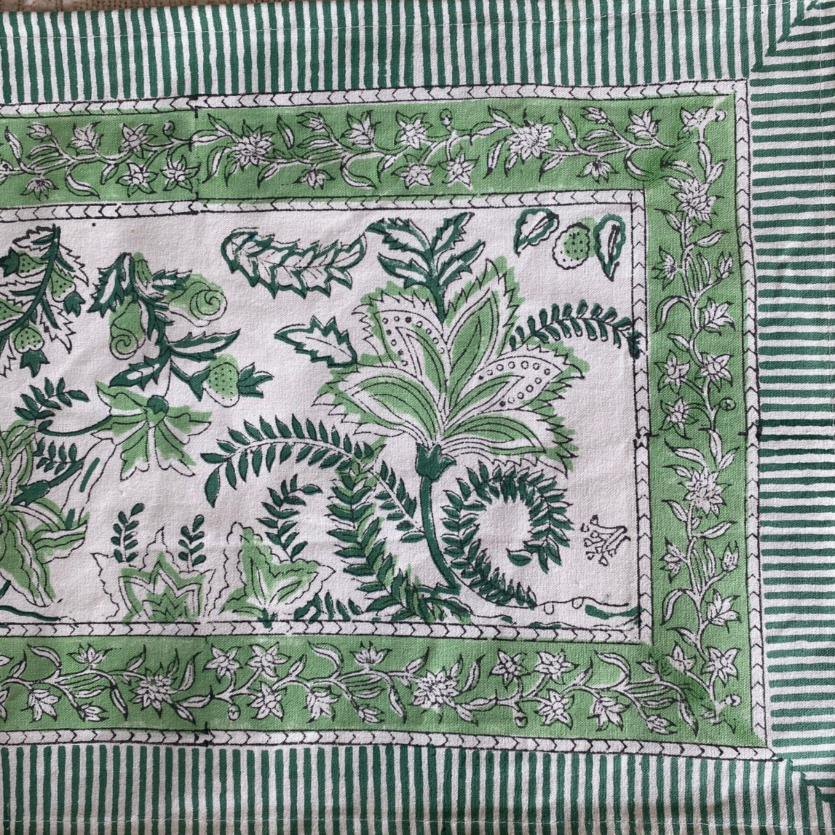 Vatika Table Runner, 100% cotton, 13" x 72" - Coral Slub - 