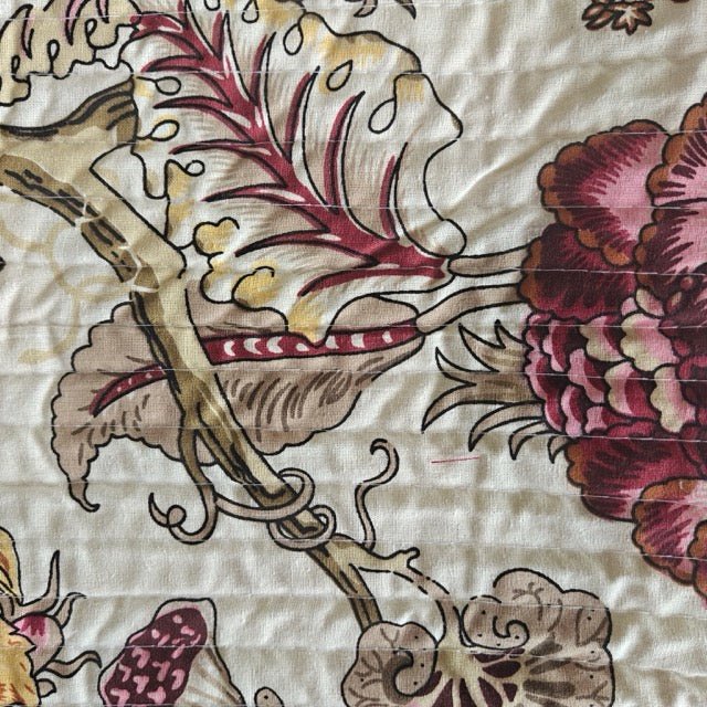Verdia Quilted Table Runner – Cotton – 15" x 72" - Coral Slub -