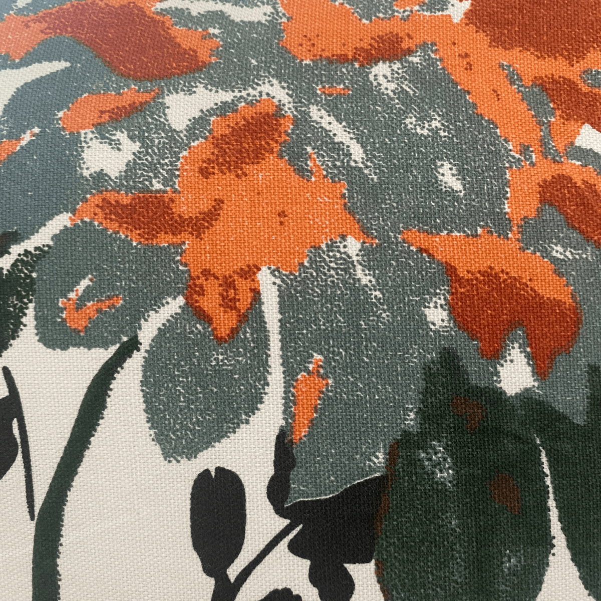 Victoria Printed Cushion Covers, 16" x 16", Pack of 5 - Coral Slub - 