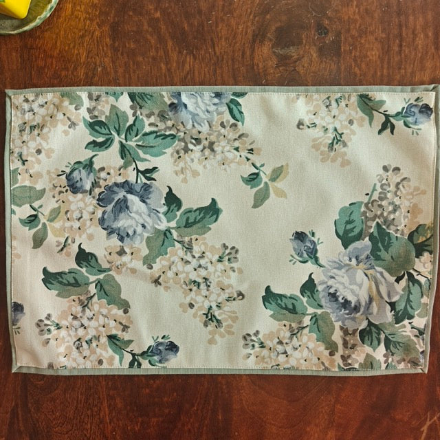 Fern Grace Printed Placemats – Cotton Canvas – Set of 6, 12" x 18"