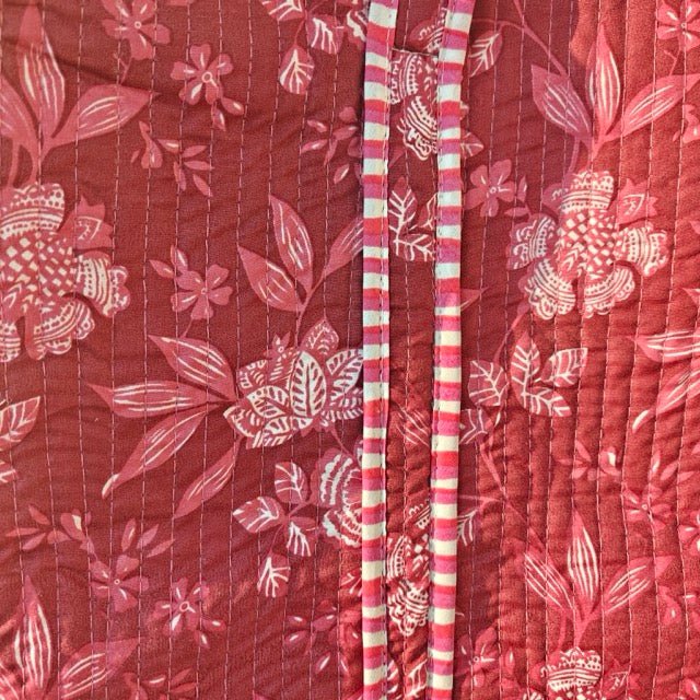 Wild Petal Printed Tote Bag - Coral Slub - 