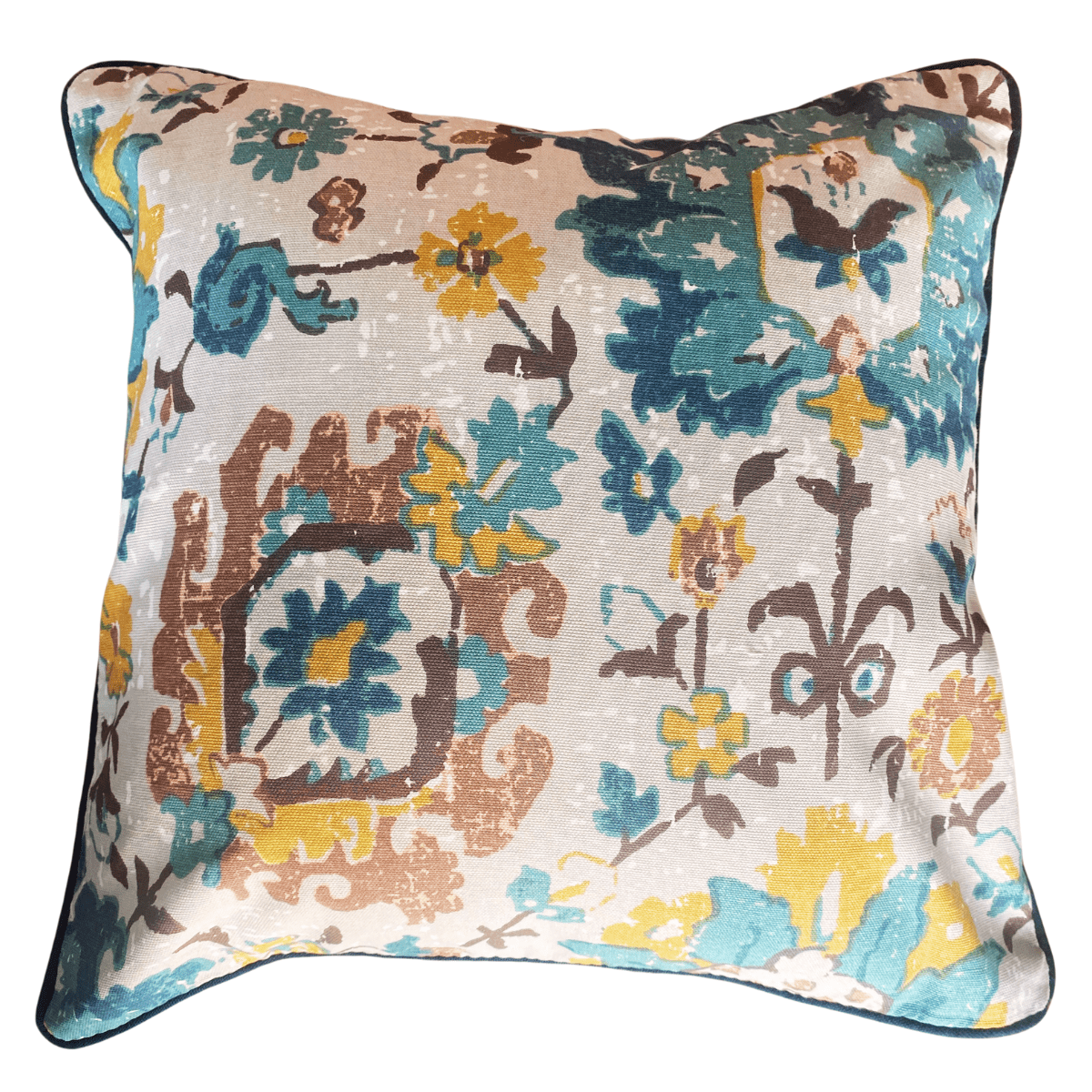 Wildwood Printed Cushion Covers, 16" x 16", Pack of 5 - Coral Slub - 