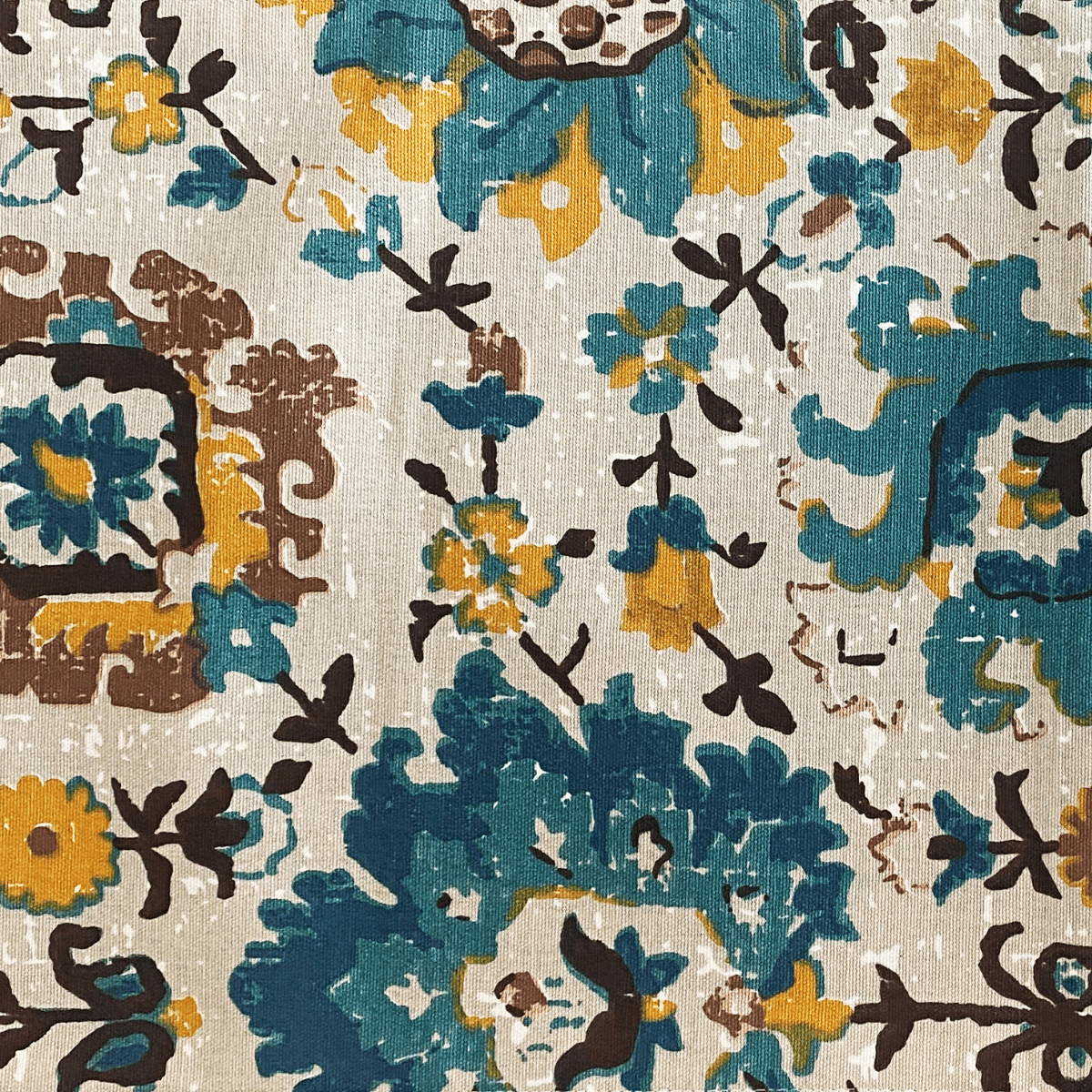 Wildwood Printed Table Runner, 100% cotton, 13" x 72" - Coral Slub - 