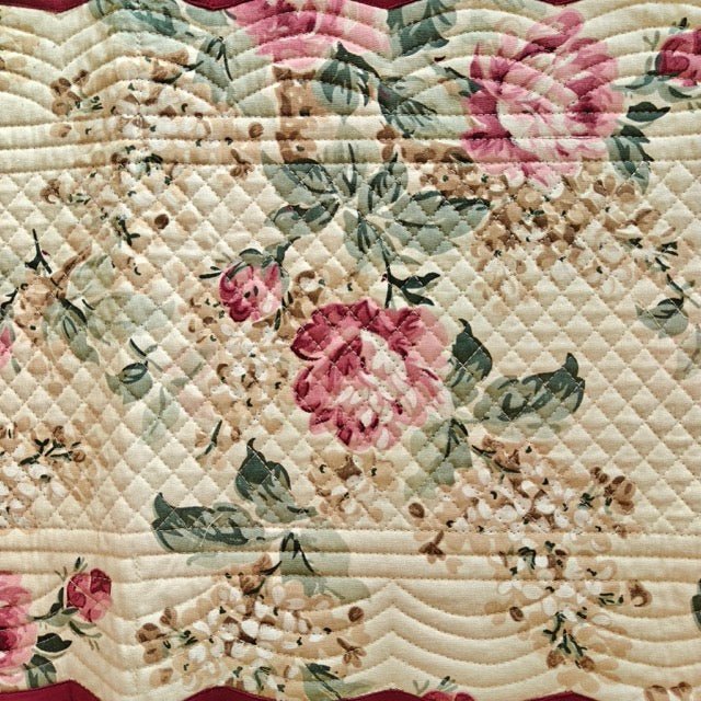 Wine Blossom Reversible Table Runner - Coral Slub - 